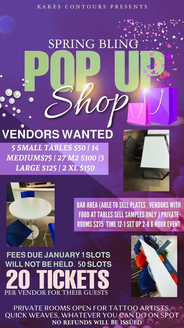 THE SPRING BLING & ENTERTAIN POP UP SHOP