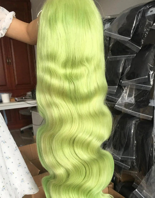 Lime Pie 13×4 HD Full Frontal Wig Hair 180% Density