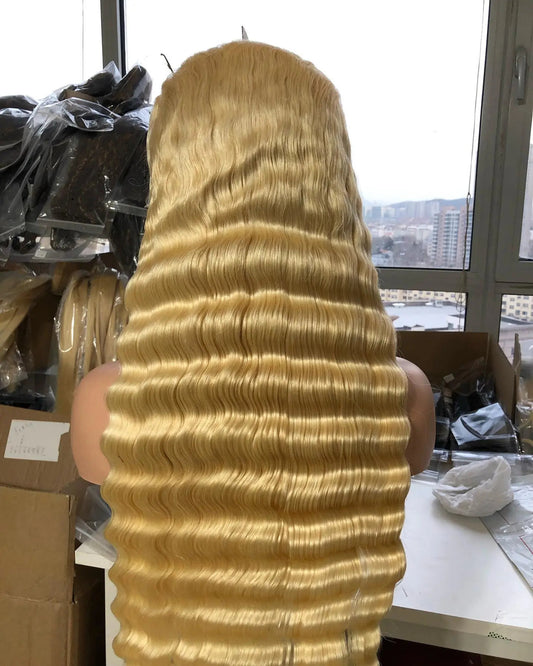 #613 13×6 TRANSPARENT Full Frontal Handmade Wig 180% Density