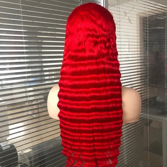 Red Velvet 13×4 HD Full Frontal Wig Hair 180% Density